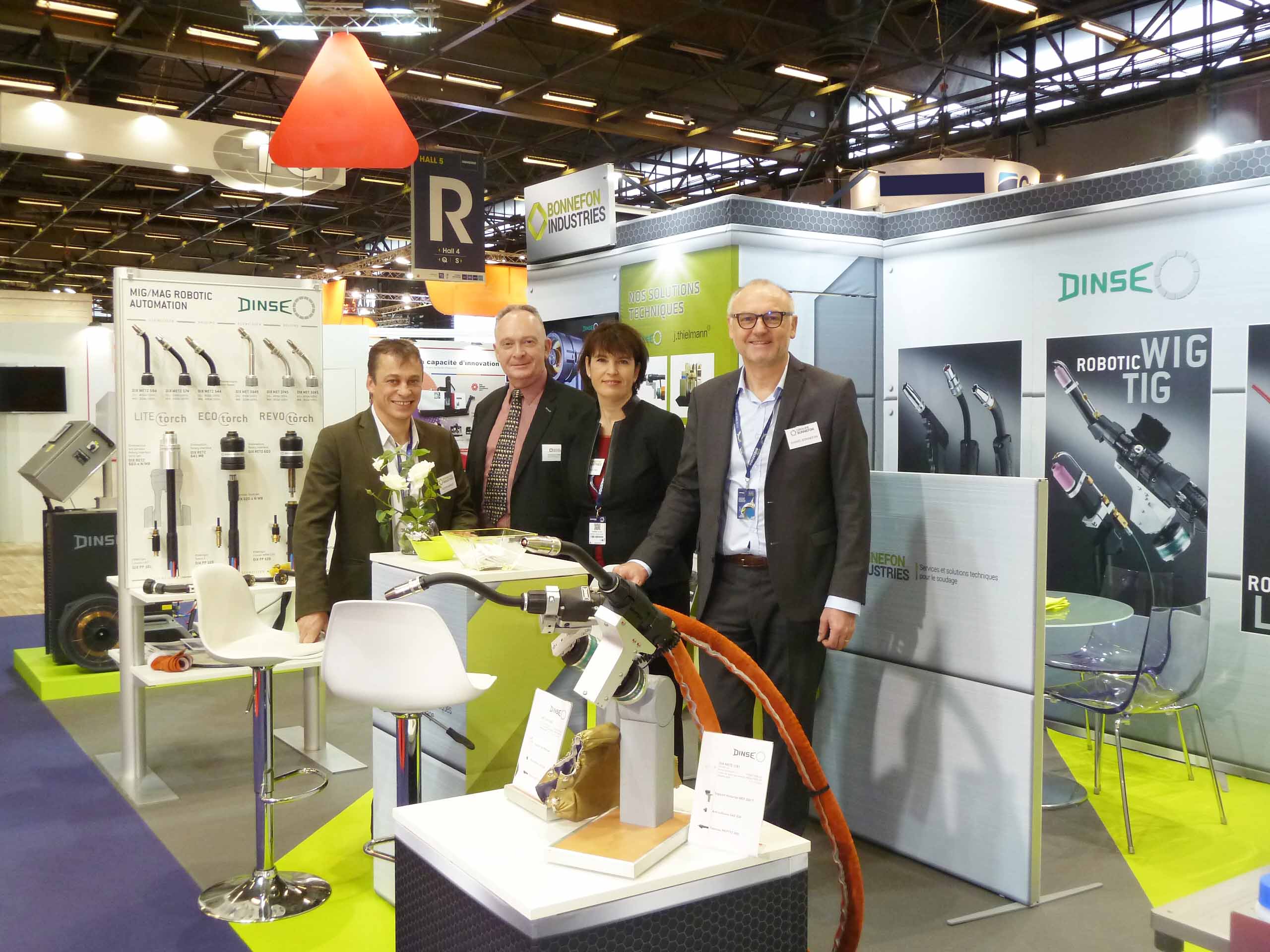 Stand Bonnefon Industries Global Industrie 2018-équipe